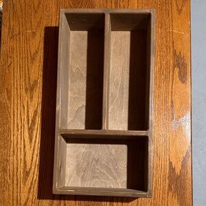 Wooden trinket shelf tray